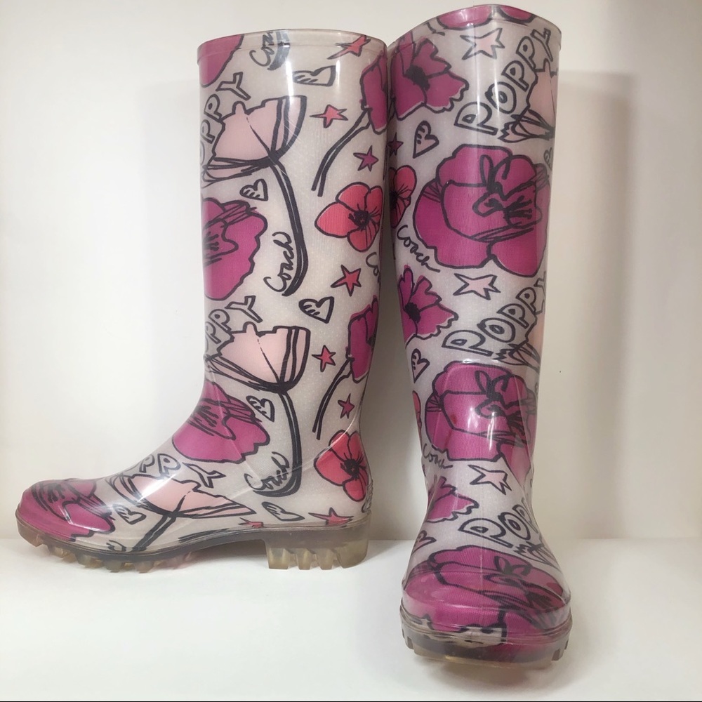 Coach Poppy Water Rain Boots